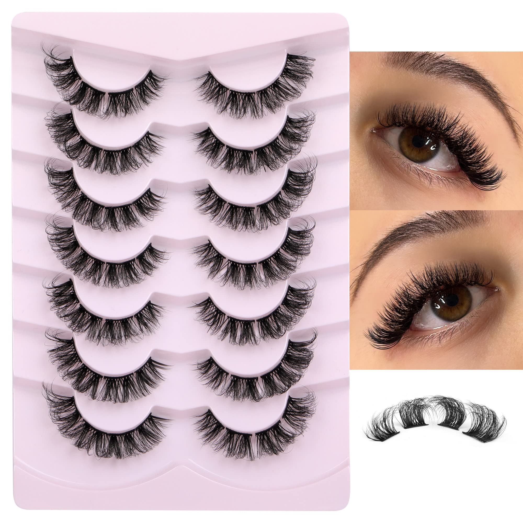 Focipeysa cotton band lashes provide lightweight, all day comfort