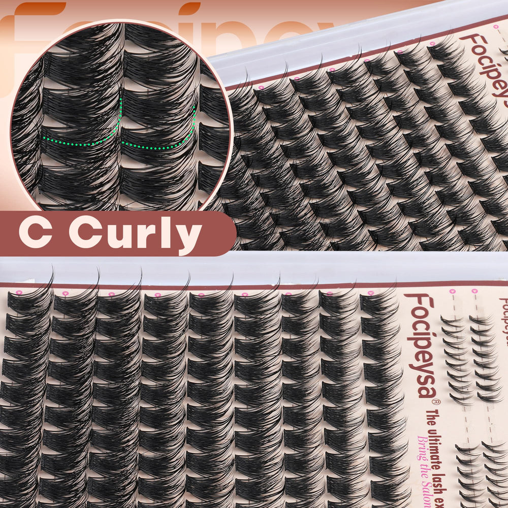 Focipeysa density-adjustable clusters to customize lash look