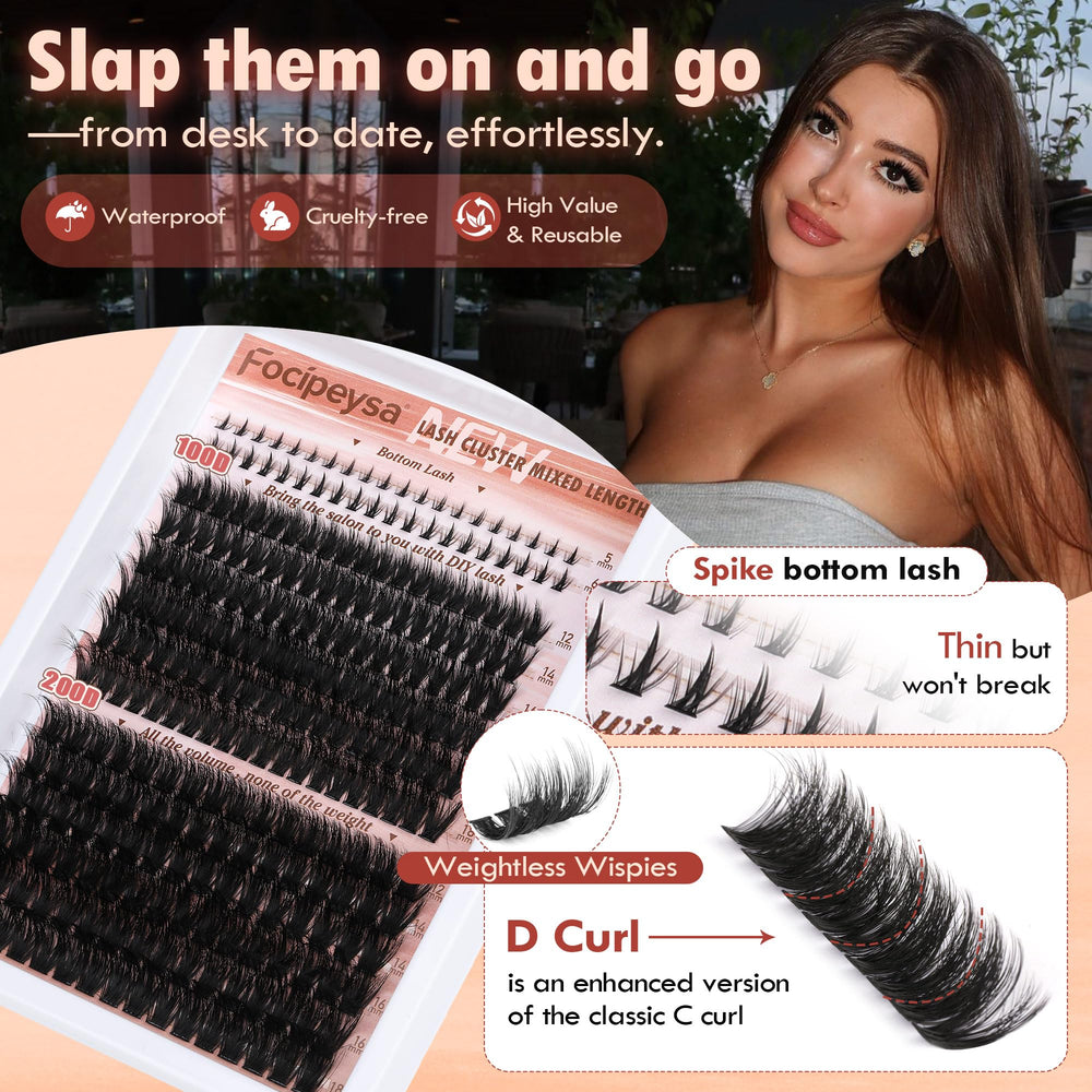 Focipeysa DIY lash application scene at home