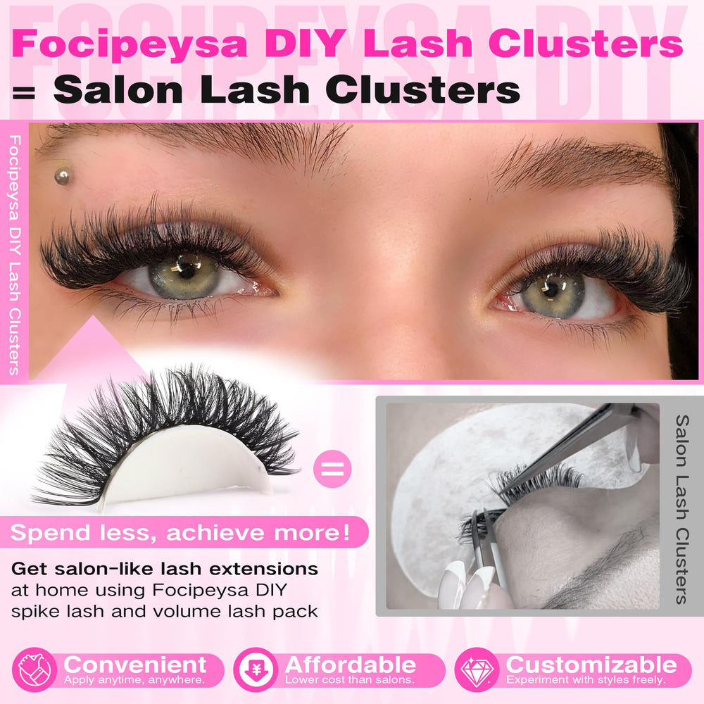 Focipeysa DIY lash cluster kit packaging for home use