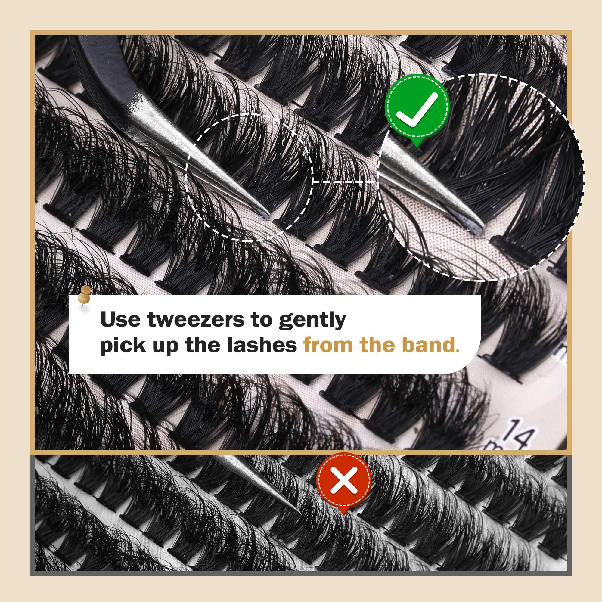 Focipeysa easy-to-apply lash clusters for DIY beginners.