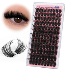 Focipeysa fluffy lash clusters 100D set for natural volume and comfort