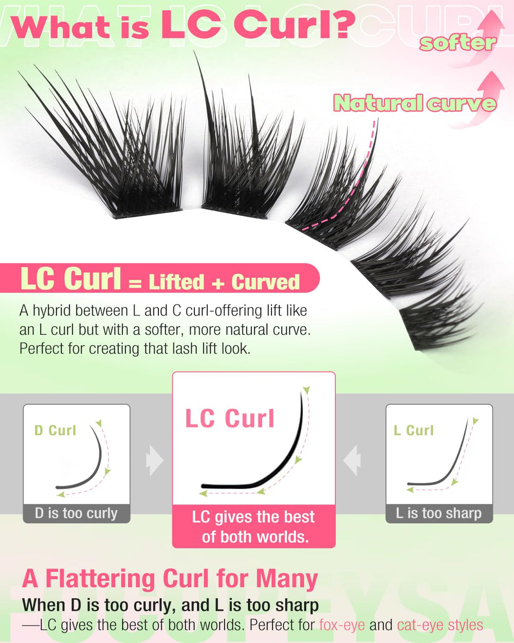 Focipeysa Fox Eye clusters with varied lengths 10-18mm for density control