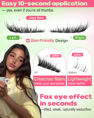 Focipeysa Fox Eye clusters demonstrate waterproof cat-eye drama for lasting look