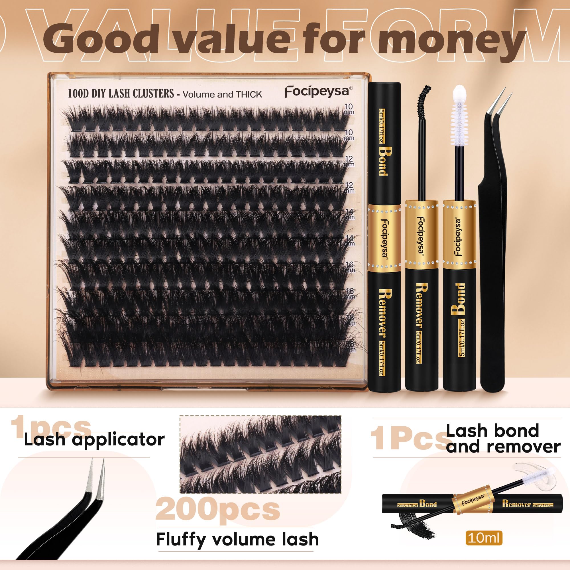 Focipeysa home-use lash setup simplifies styling for holidays and events.