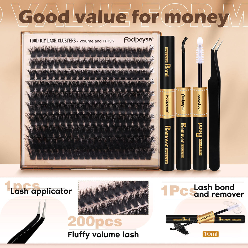 Focipeysa home-use lash setup simplifies styling for holidays and events.