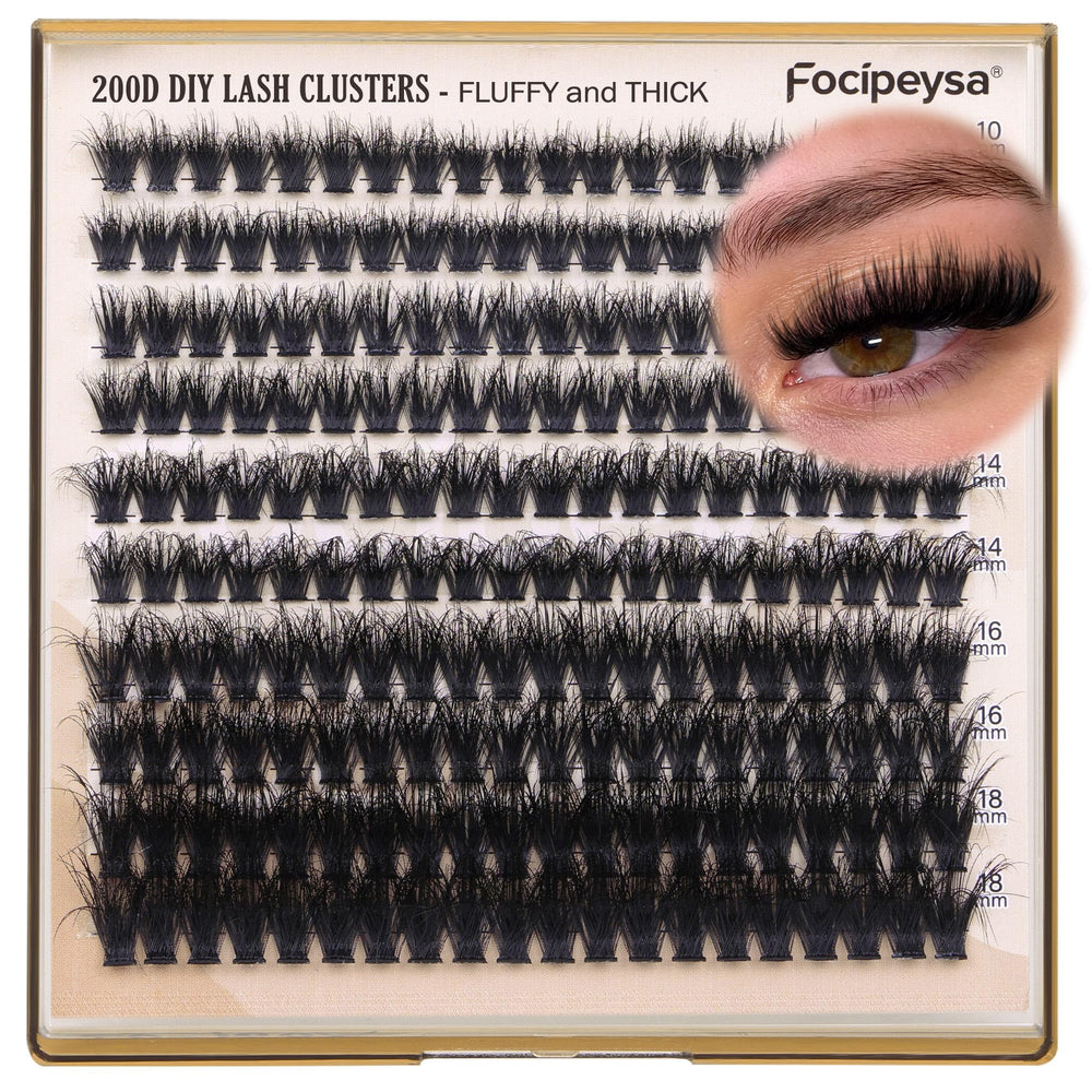 Focipeysa hypoallergenic vegan lashes for comfortable wear.