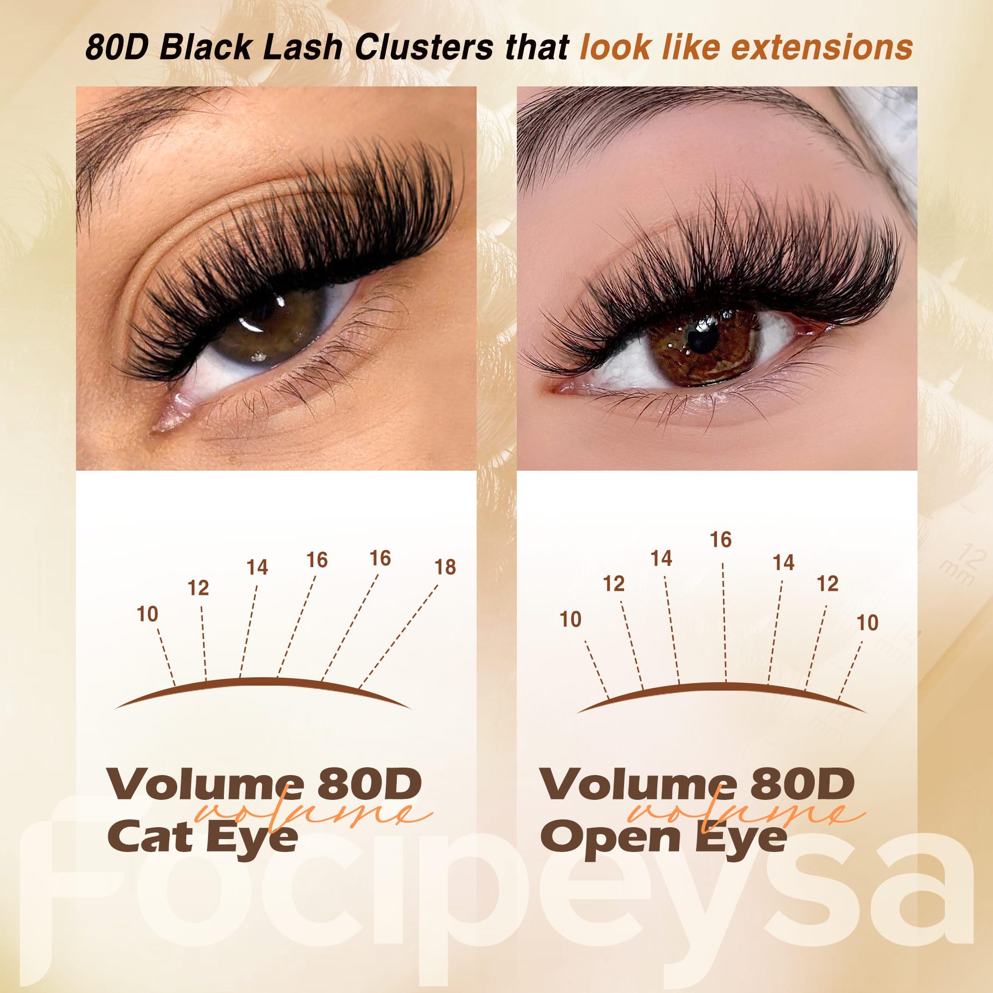 Focipeysa applicator tweezers aid precise placement for beginners.