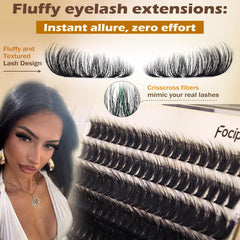 Focipeysa lash bond adhesive bottle included in the kit.