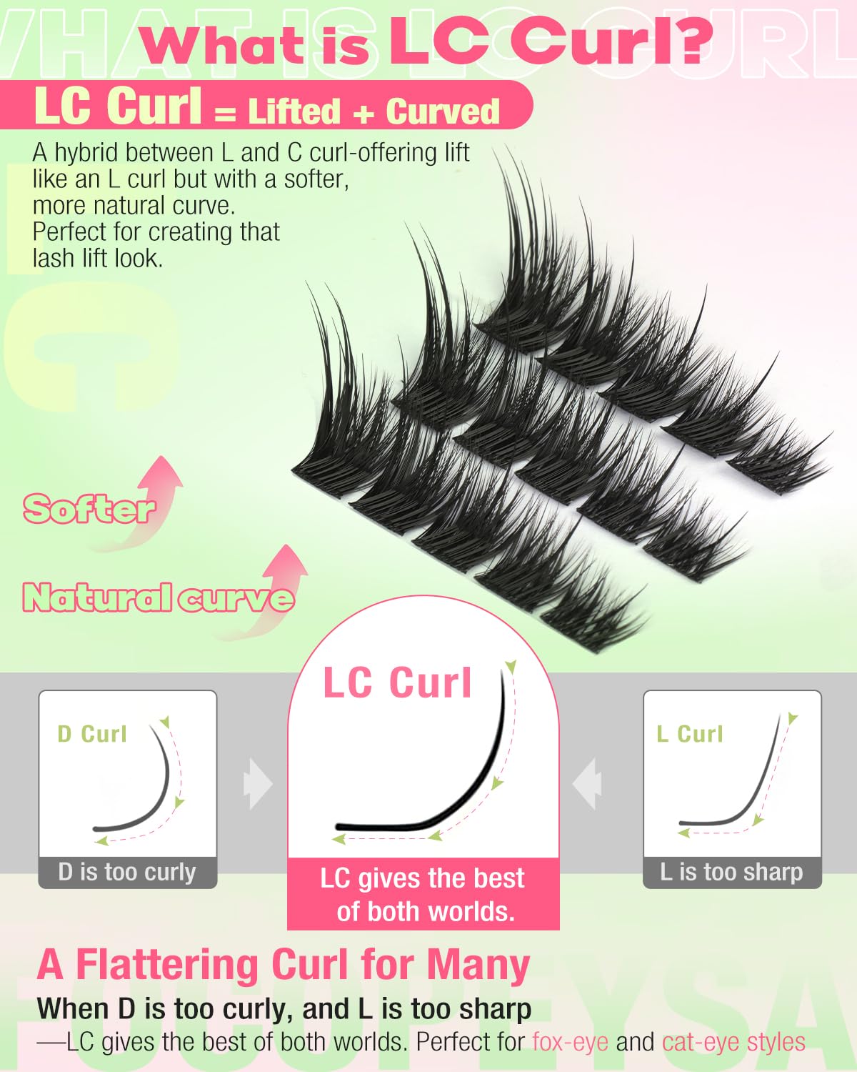 Focipeysa lash tweezers close-up for precise application