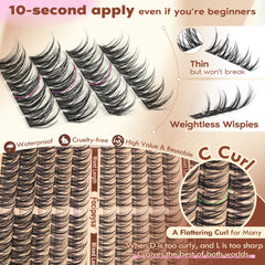 Focipeysa Lashes Clusters Compact Pack highlights portability for on-the-go touch-ups.