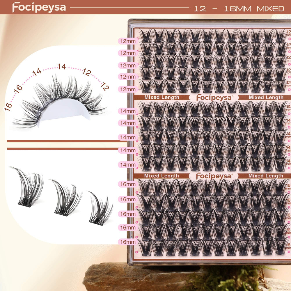 Focipeysa long-lasting comfort lashes lightweight for all-day wear