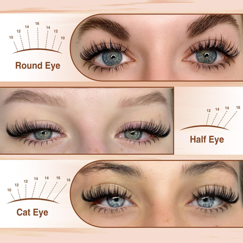 Focipeysa lower lash clusters 5-6 mm for balanced eye definition