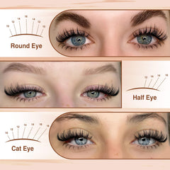 Focipeysa lower lash clusters 5-6 mm for balanced eye definition
