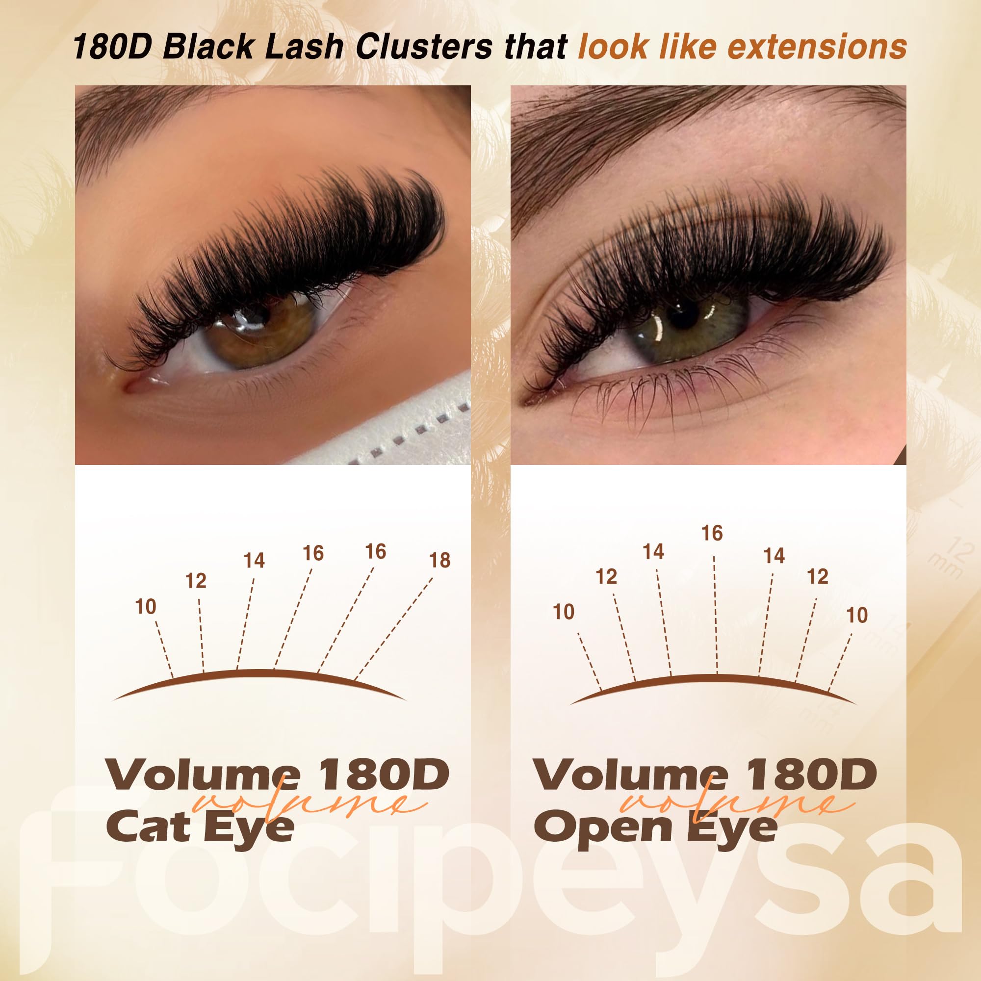 Focipeysa matte-black-d-curl-clusters offer natural, comfortable wear.