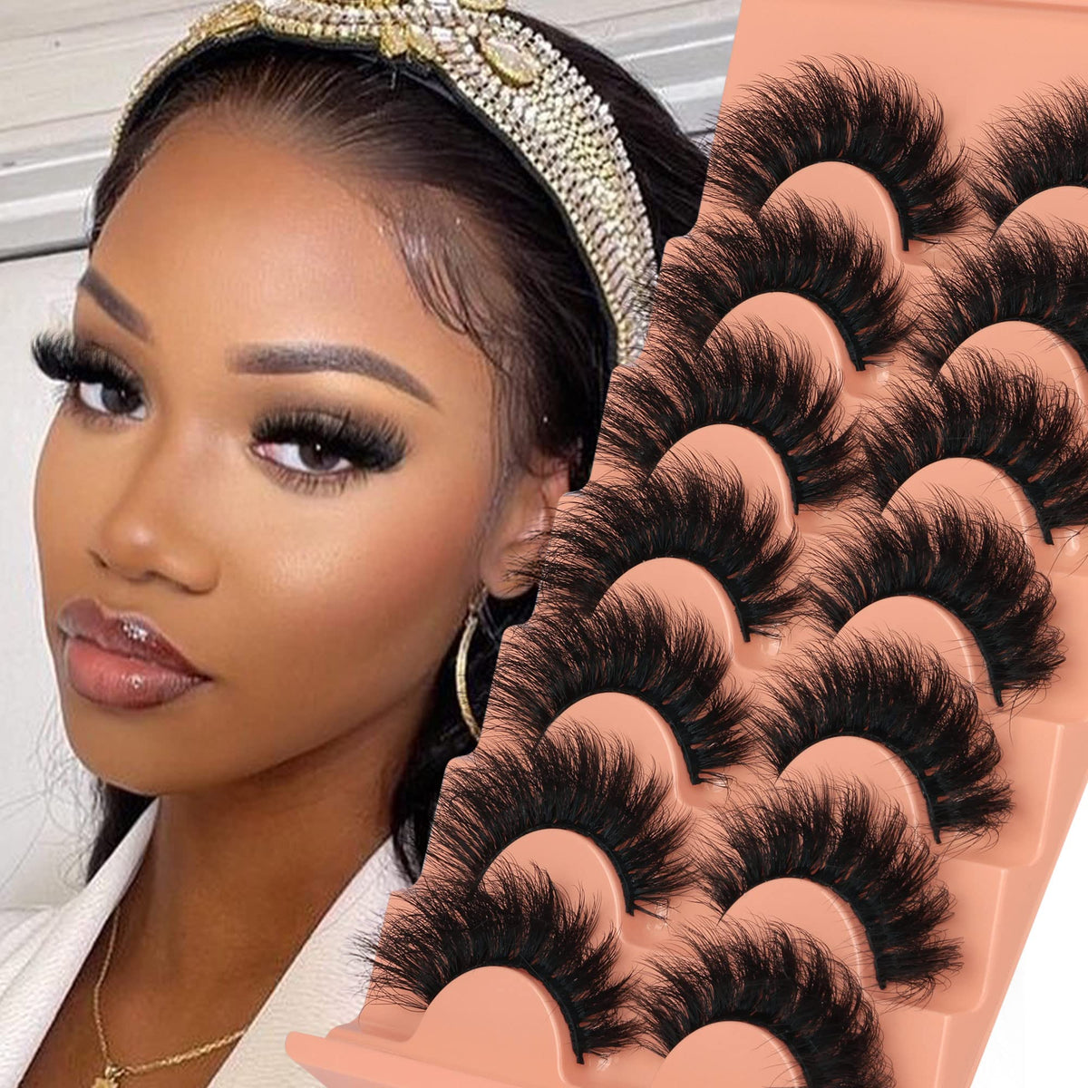 Focipeysa mink lashes full volume 18mm for dramatic, comfortable wear