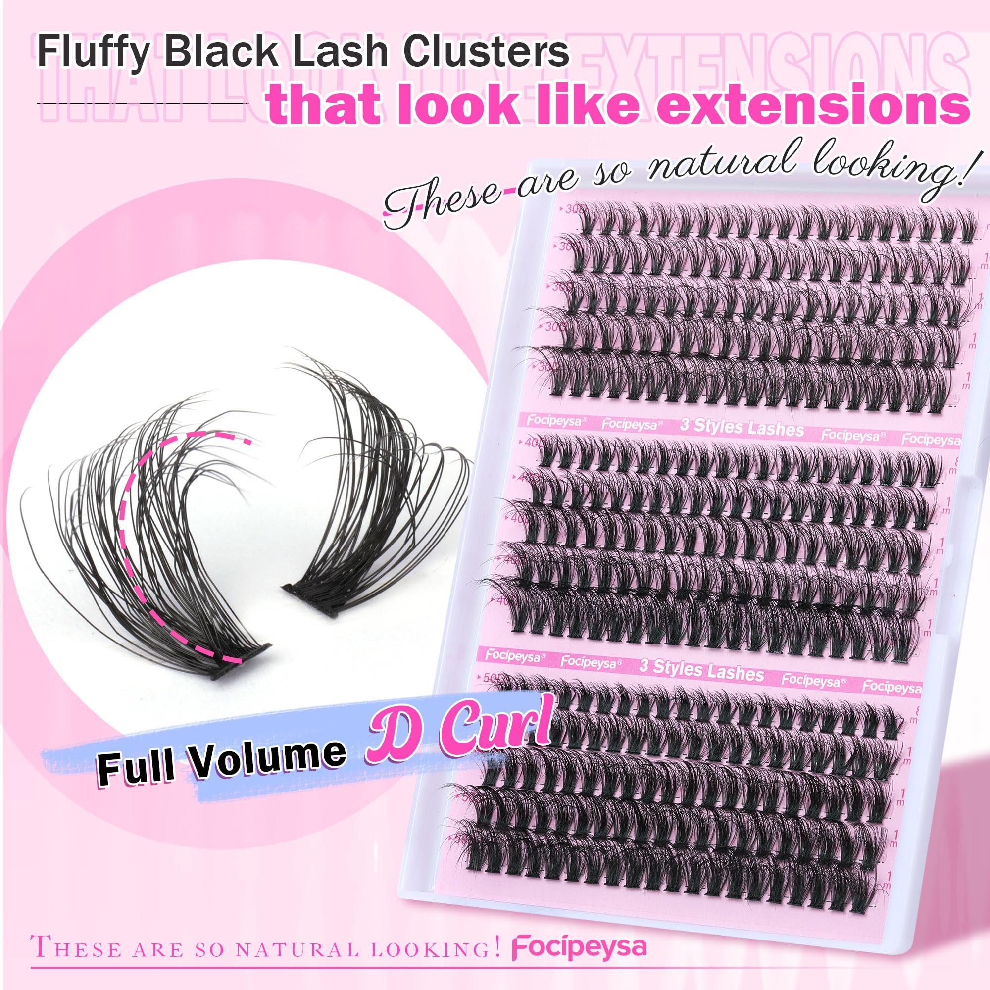 Focipeysa natural-to-glam look variation supports flexible styling for any occasion.