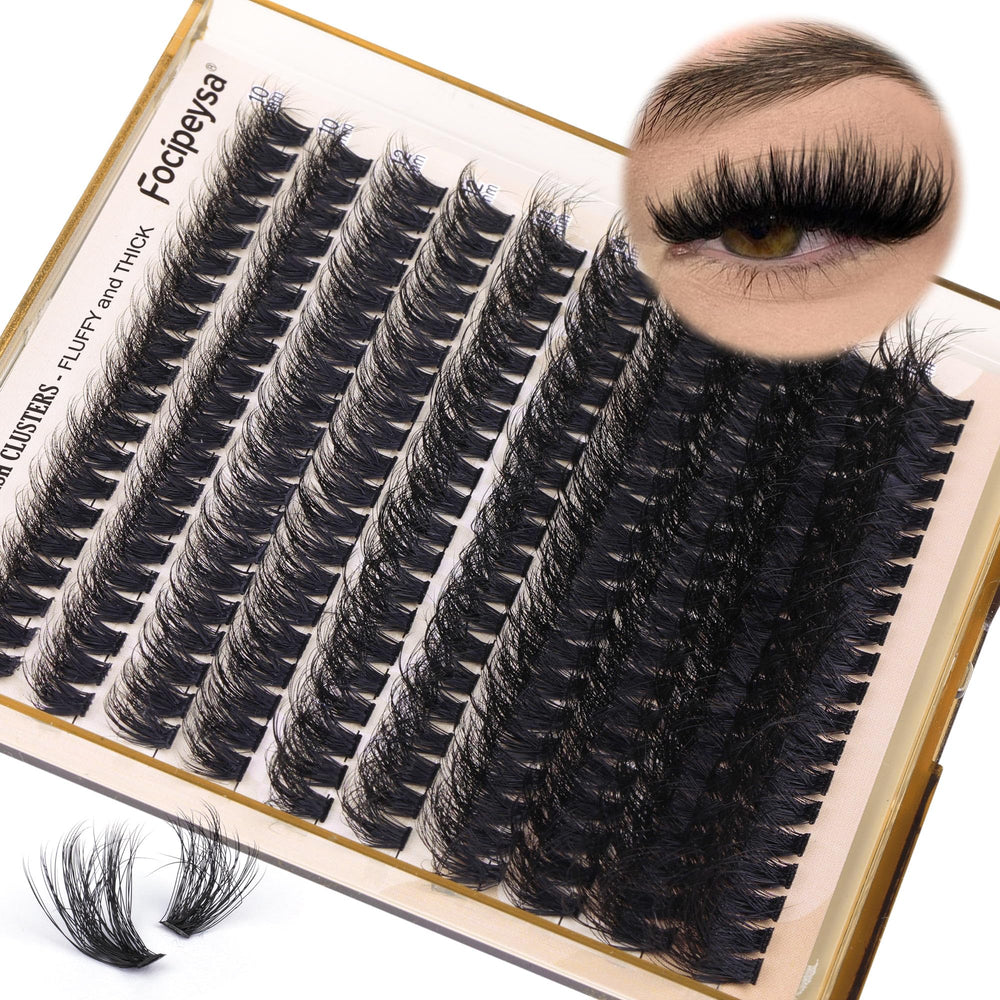 Focipeysa reusable lash clusters with proper care for multiple wears.