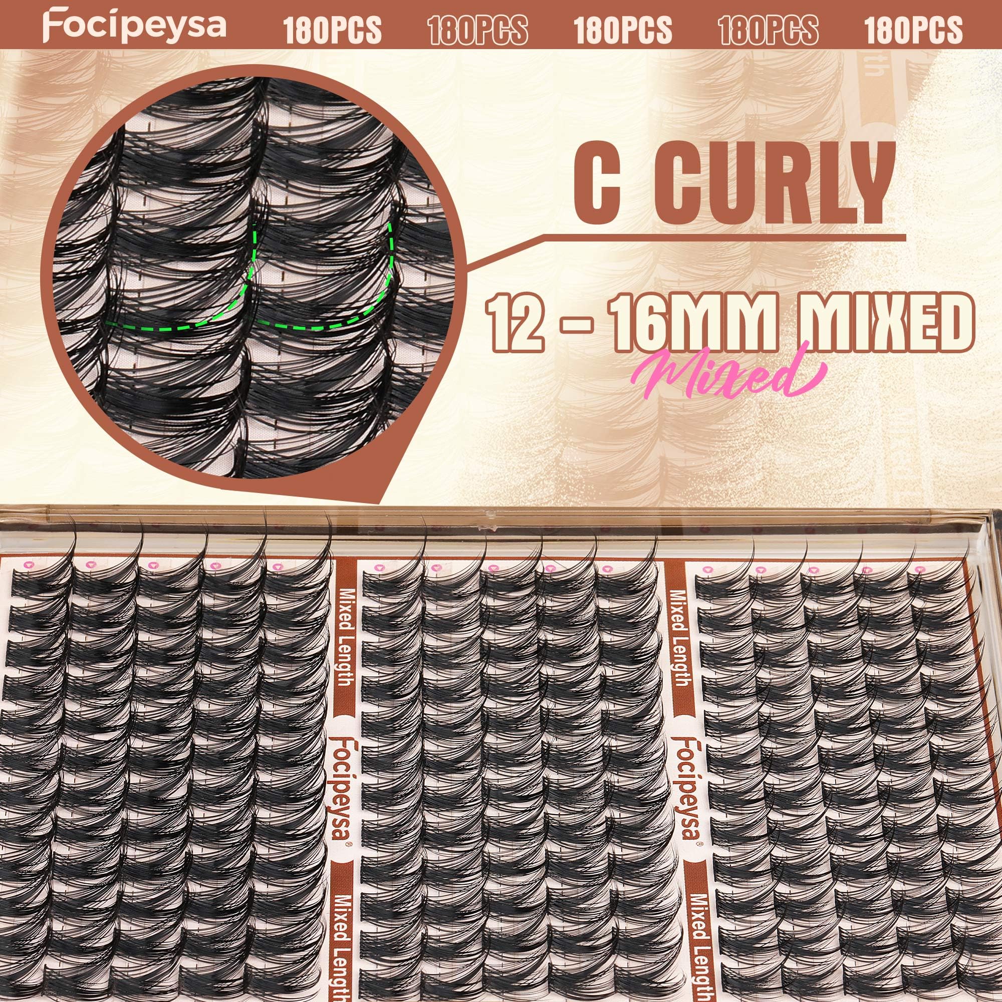 Focipeysa reusable lash clusters can be worn multiple times