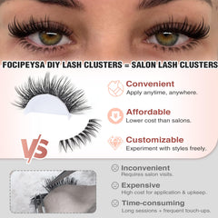 Focipeysa salon-effect band wide enables quick cluster placement