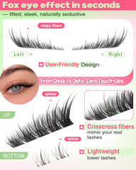 Focipeysa soft-band lash clusters offer quick, beginner-friendly application and seamless blending.