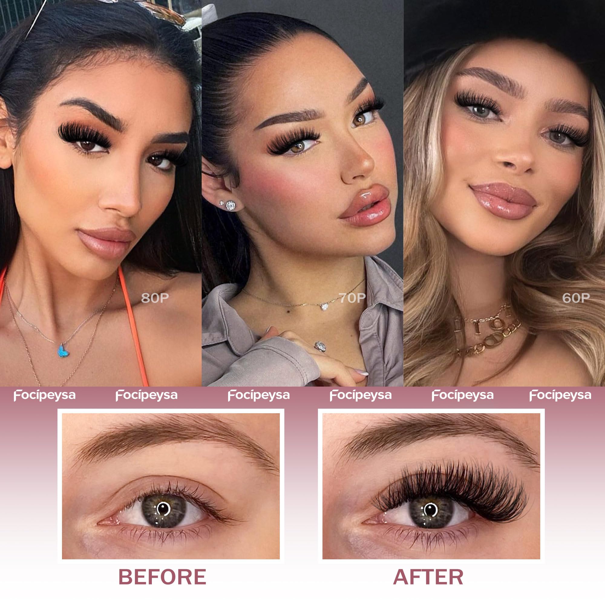 Focipeysa DIY kit enables easy home lash styling.