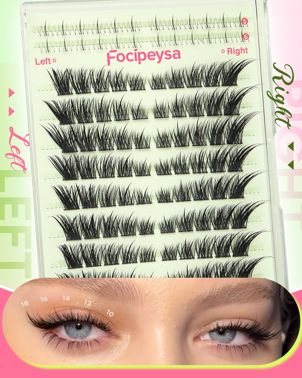 Focipeysa ultra-thin band lashes feel natural and comfortable