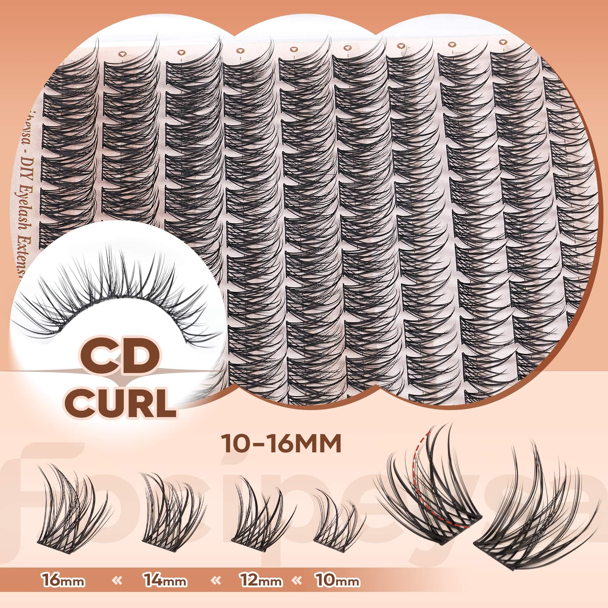 Focipeysa waterproof lash clusters withstand daily wear.