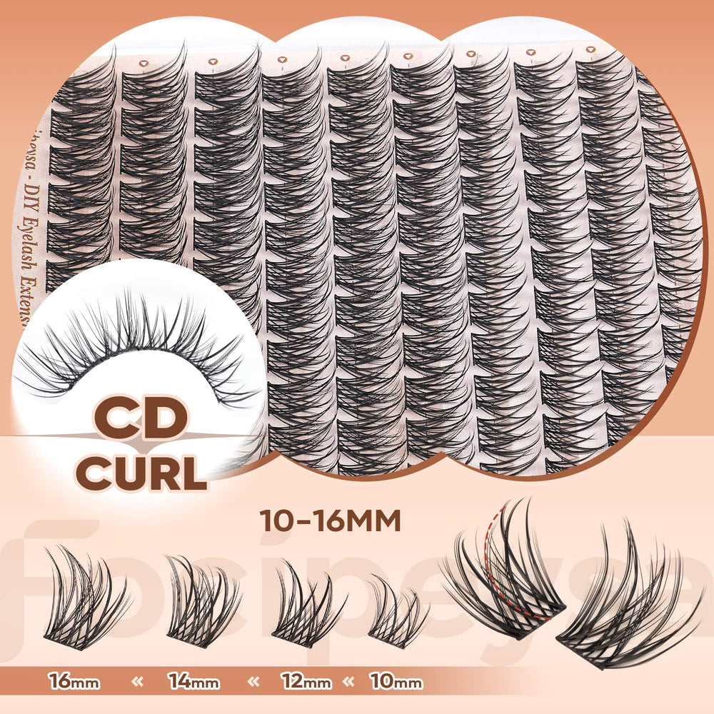 Focipeysa waterproof lash clusters withstand daily wear.