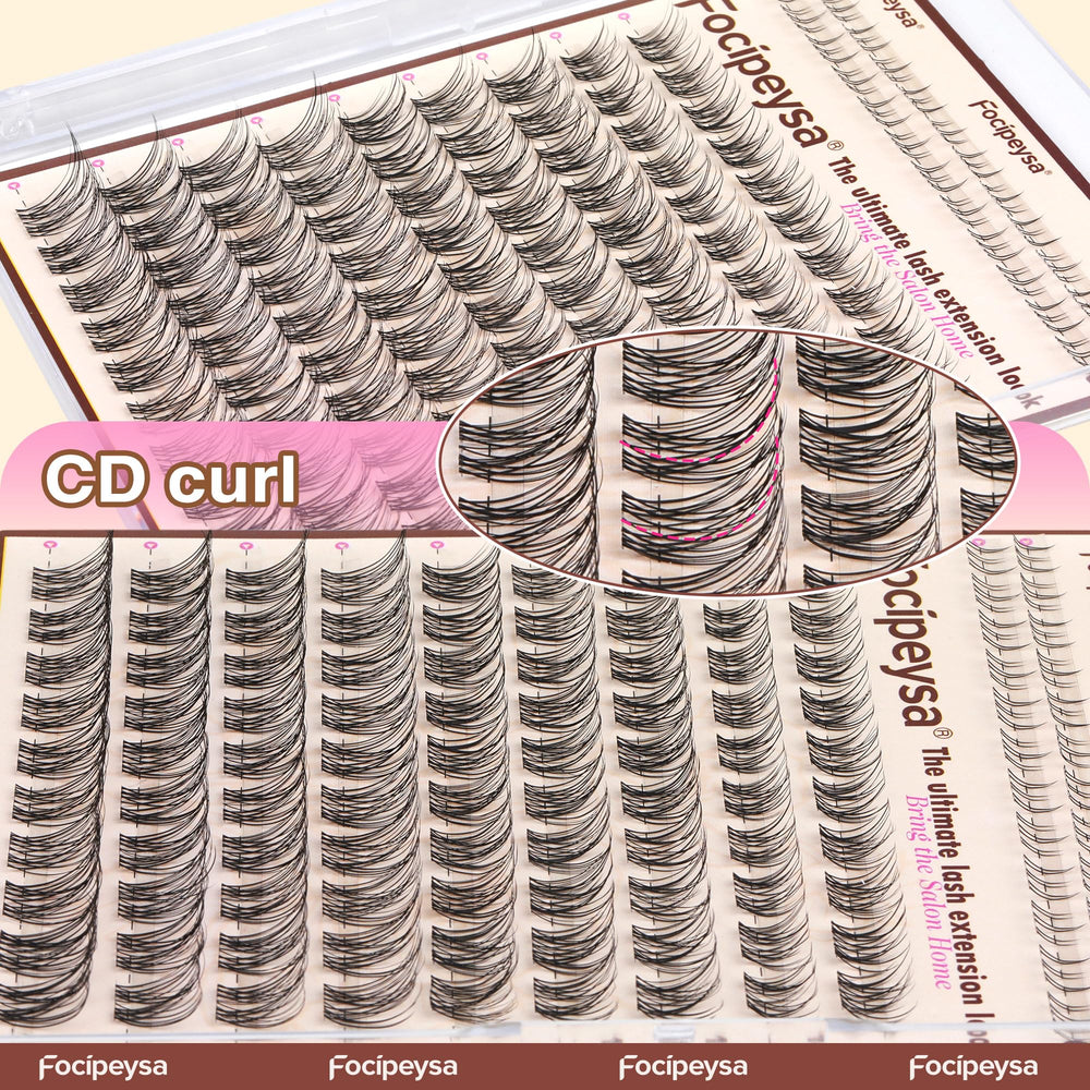 Focipeysa Wispy Lash Clusters DIY kit supports 1-minute beginner application