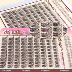Focipeysa Wispy Lash Clusters DIY kit supports 1-minute beginner application