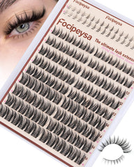 Focipeysa wispy lash clusters pack for an easy at-home, natural enhancement.