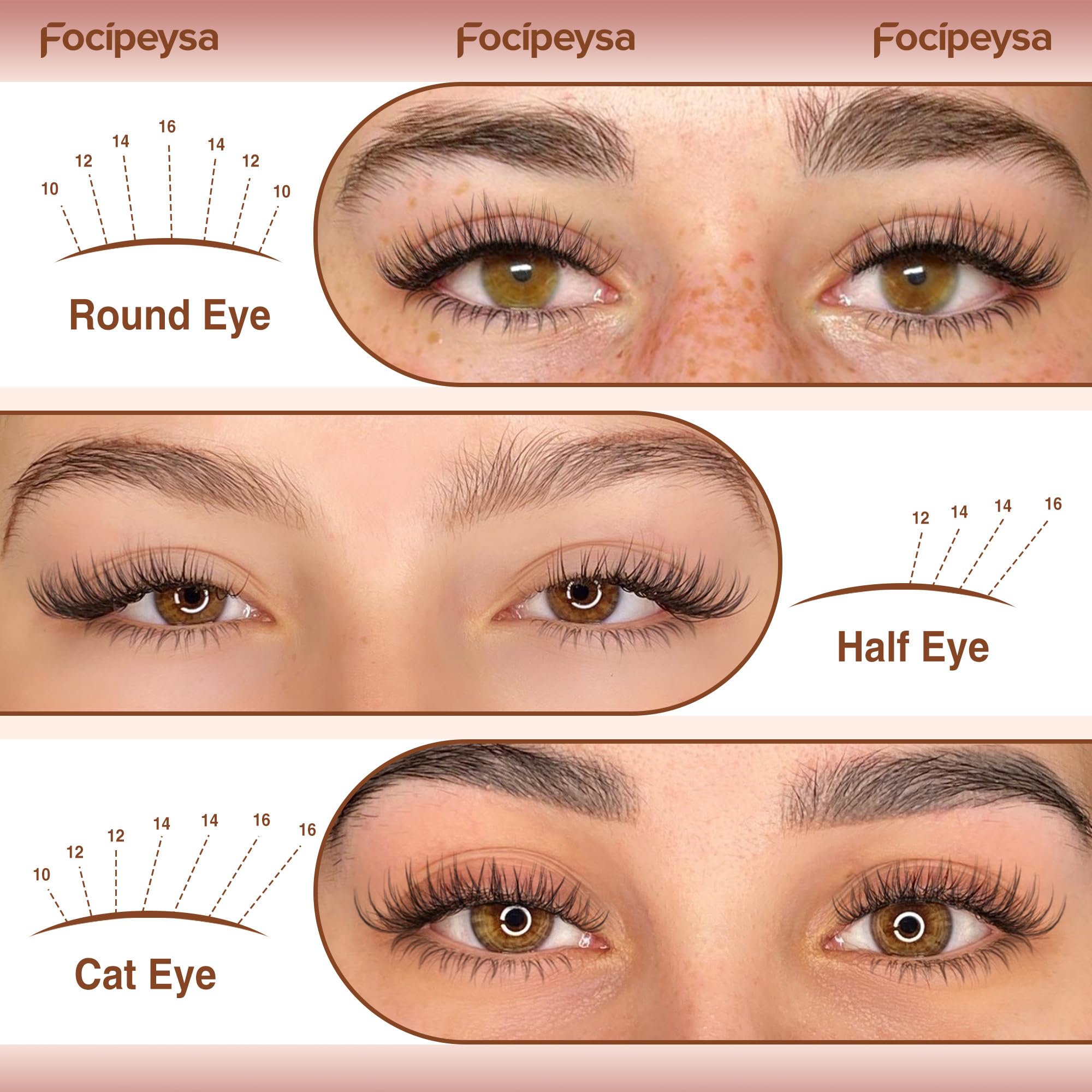 Focipeysa Wispy Lash Clusters vegan soft material ensures comfortable wear