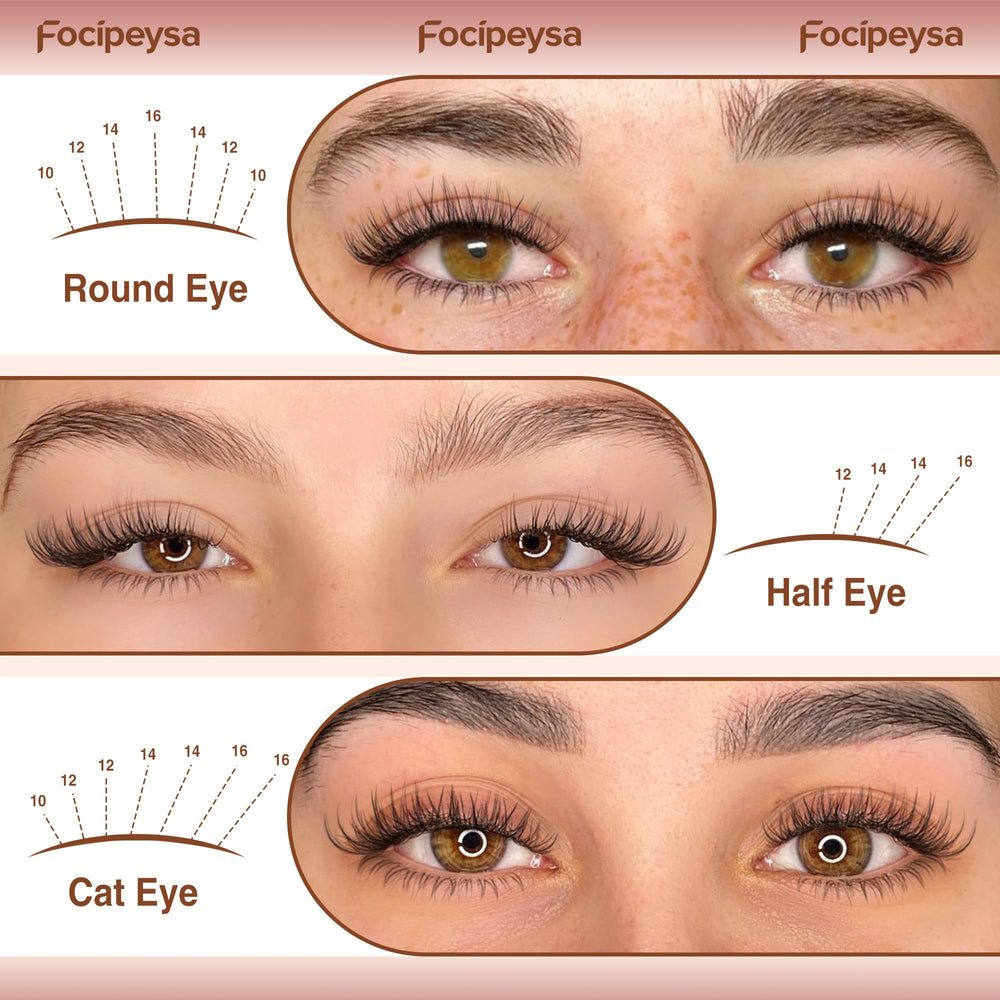 Focipeysa Wispy Lash Clusters vegan soft material ensures comfortable wear