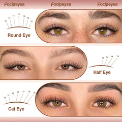 Focipeysa Wispy Lash Clusters vegan soft material ensures comfortable wear