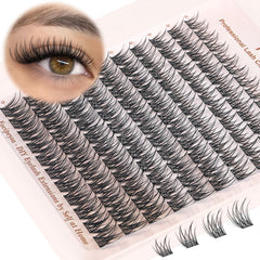 Focipeysa wispy lash clusters in 10-16mm lengths for a natural, layered look.