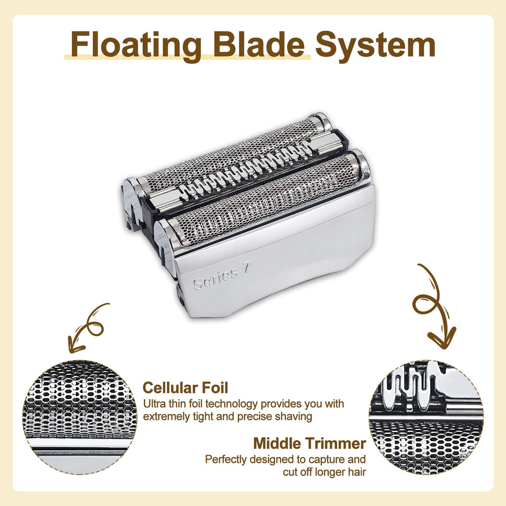 FOCODECKING 7-Series 70S replacement head in hand; straightforward installation and secure fit.