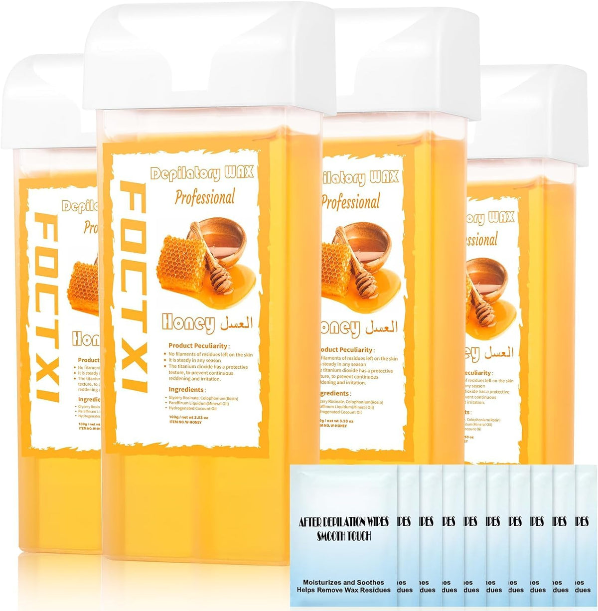FOCTXI Wax Roller Kit packaging is compact and travel-ready.