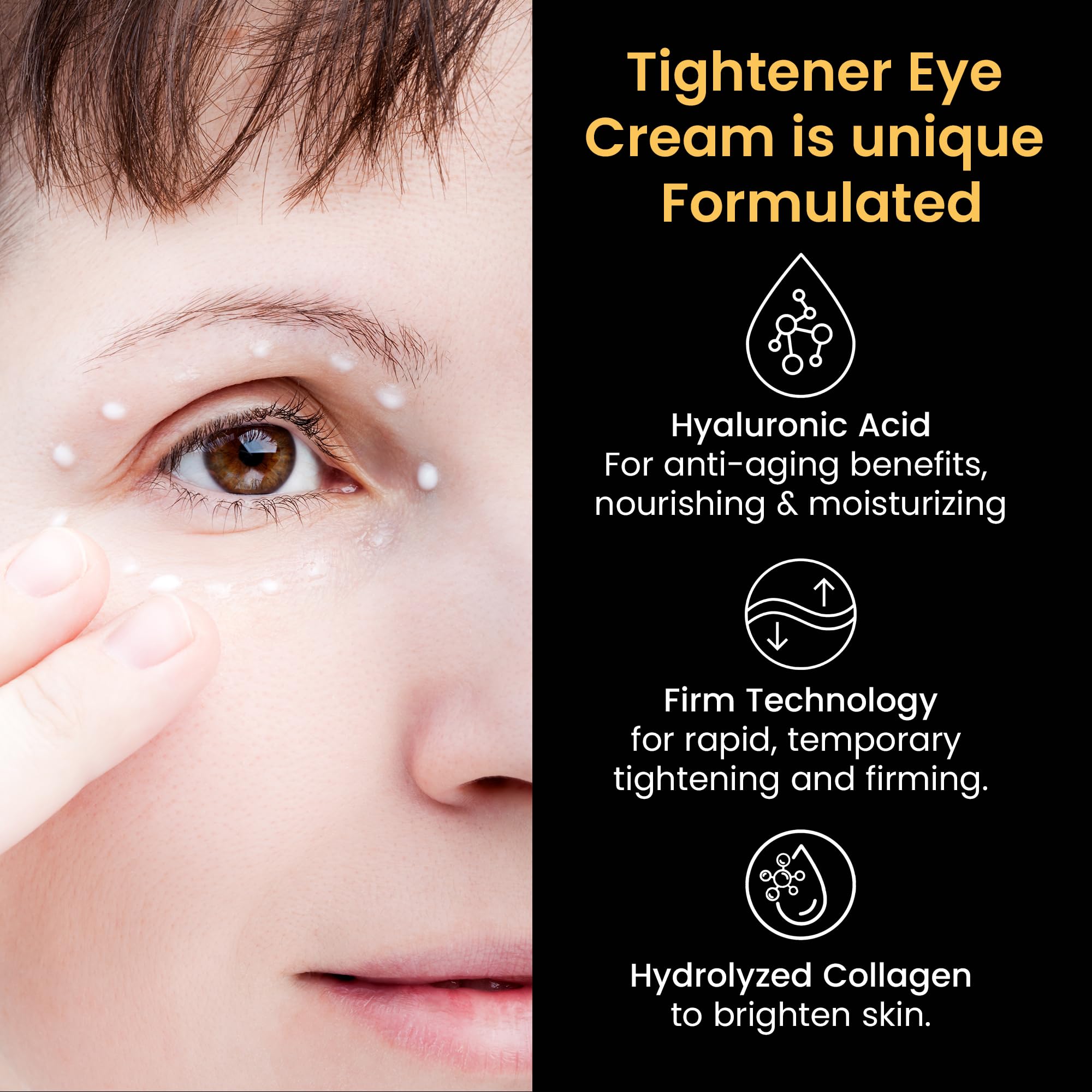 Foffreo iluminacion de ojos para ojeras más luminosas.