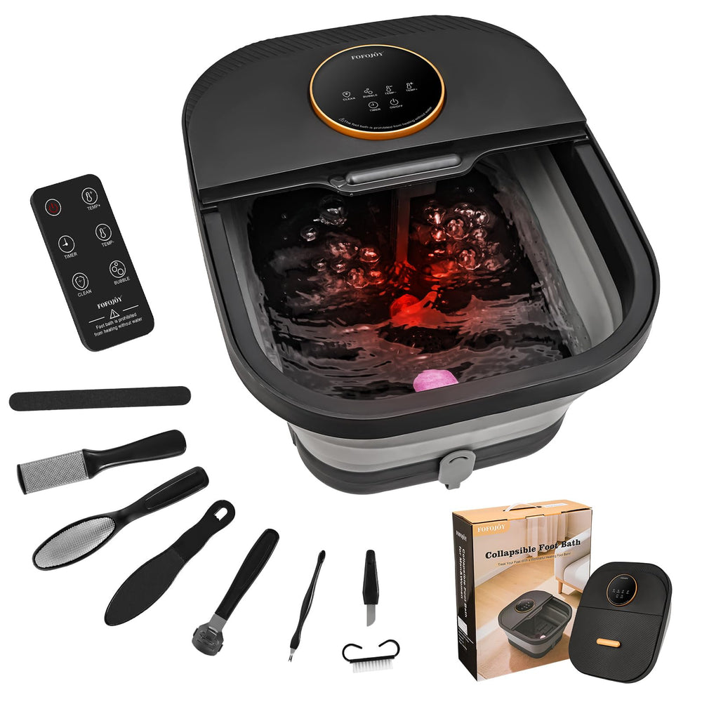 FOFOJOY foot spa with heat and bubbles for a soothing soak.