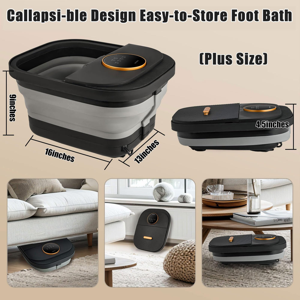 FOFOJOY large-capacity foot tub fits bigger feet comfortably.