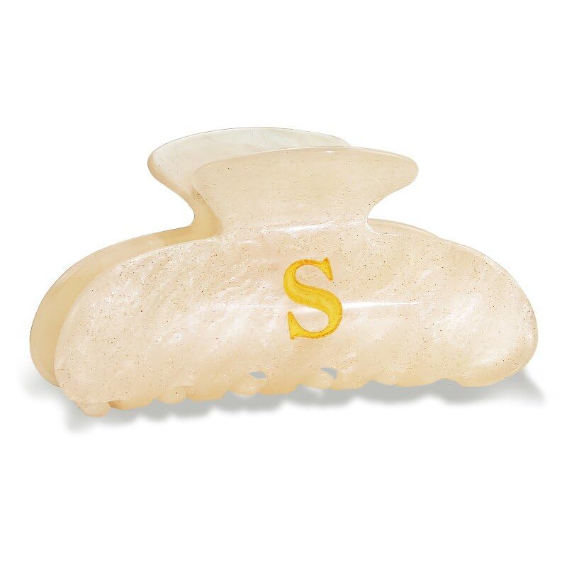 Fohufo Initial S hair clip featuring monogram for secure daytime styling.