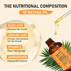 FOIKOO Batana Oil in a hair care routine scene for scalp nourishment.
