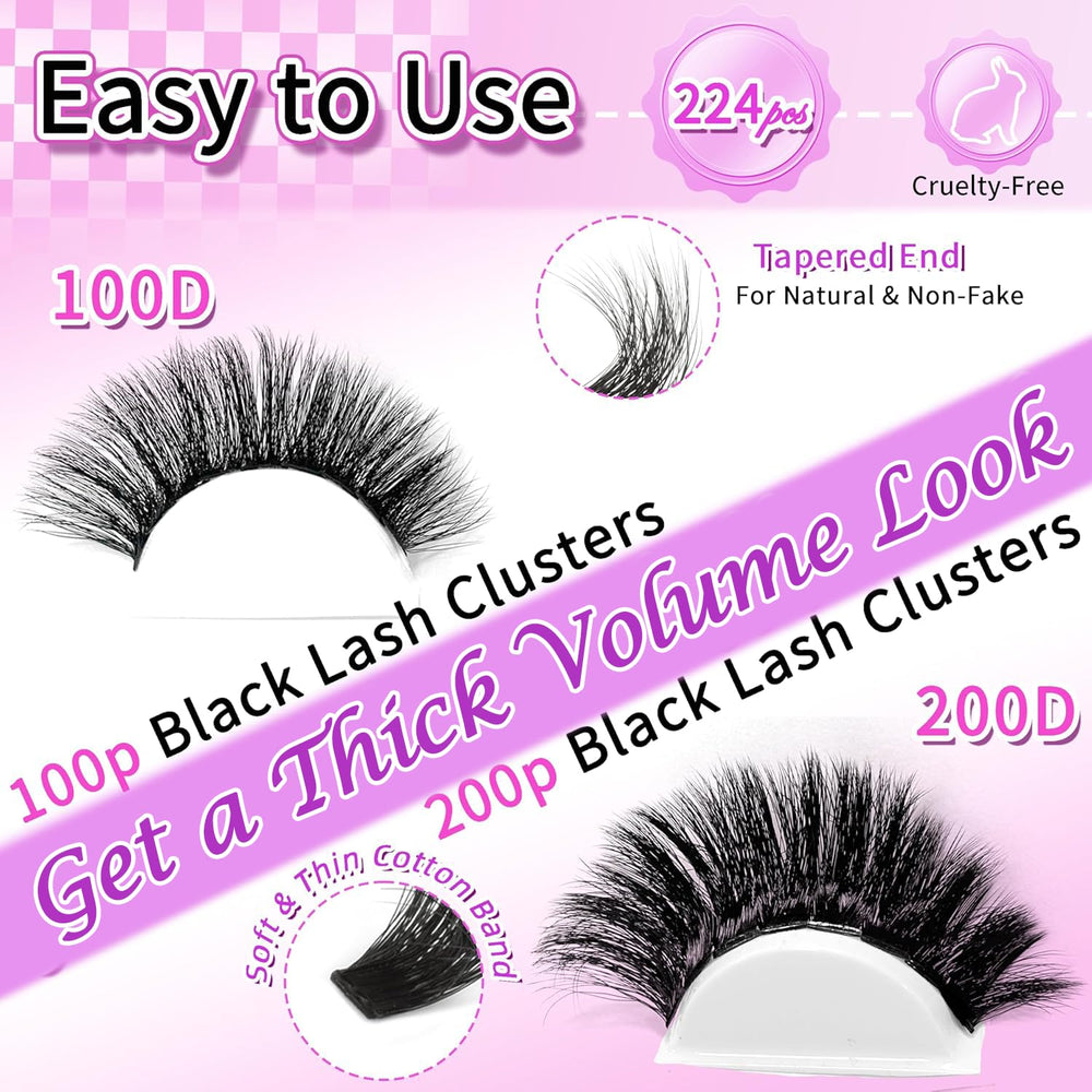 FOINEMYED Lash Clusters offer long-lasting wear and defined curl.