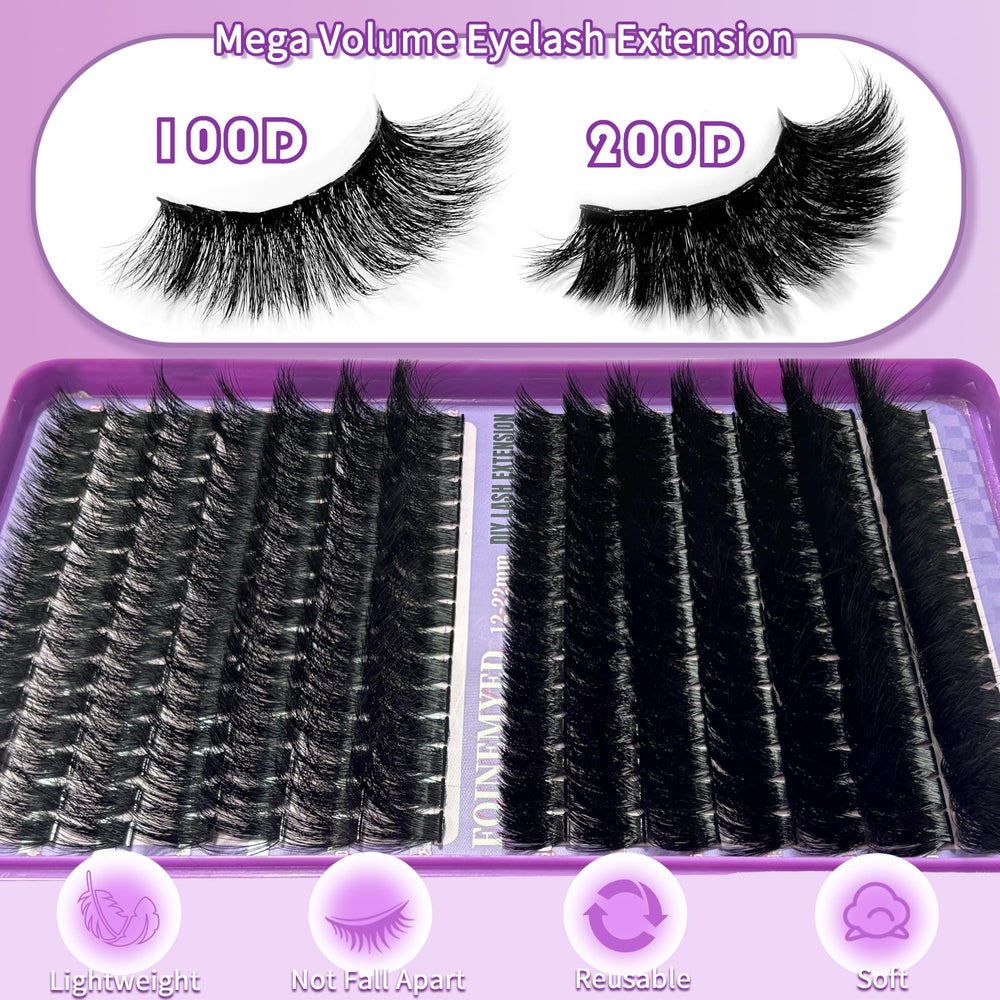 FOINEMYED Lash Clusters feature soft band for comfortable wear.