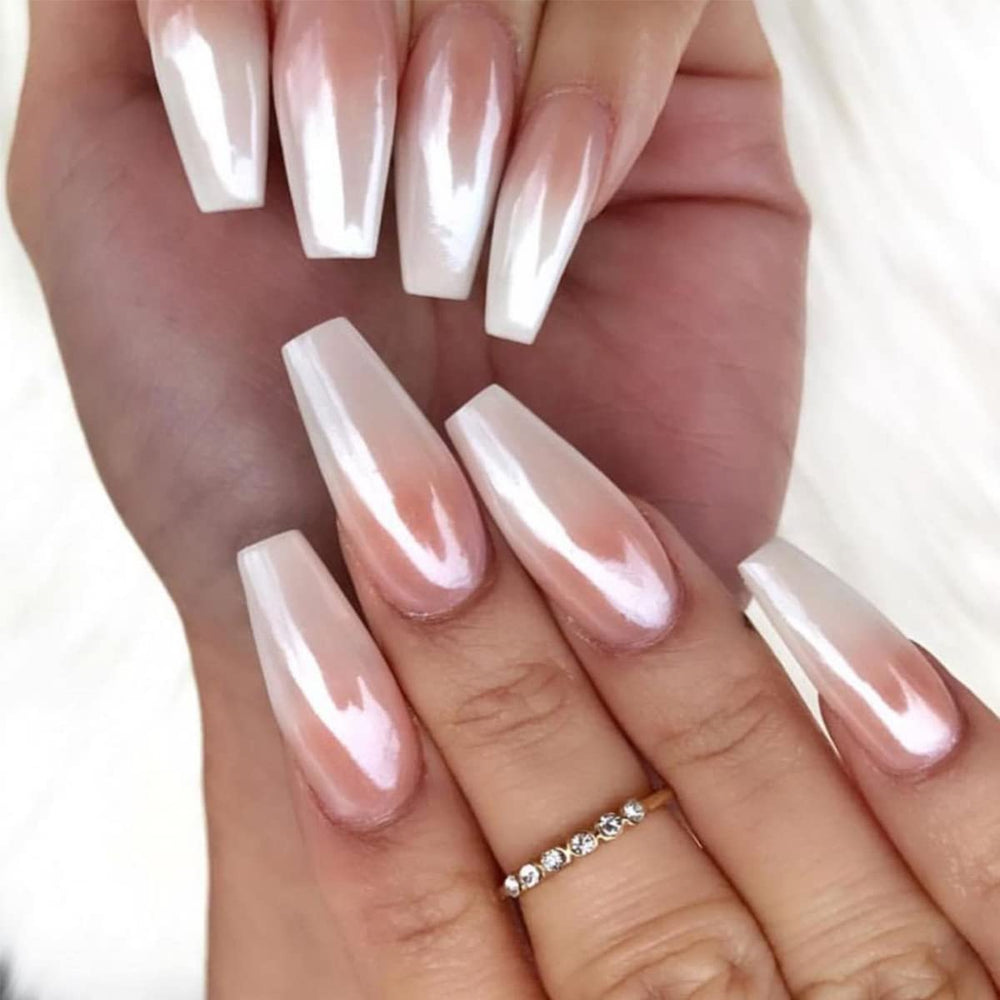 Fokostar wedding party nail art look idea.