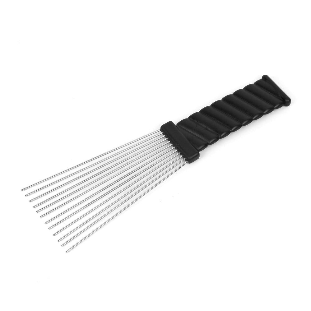 Folansy wide-tooth afro comb aids gentle detangling on thick curls