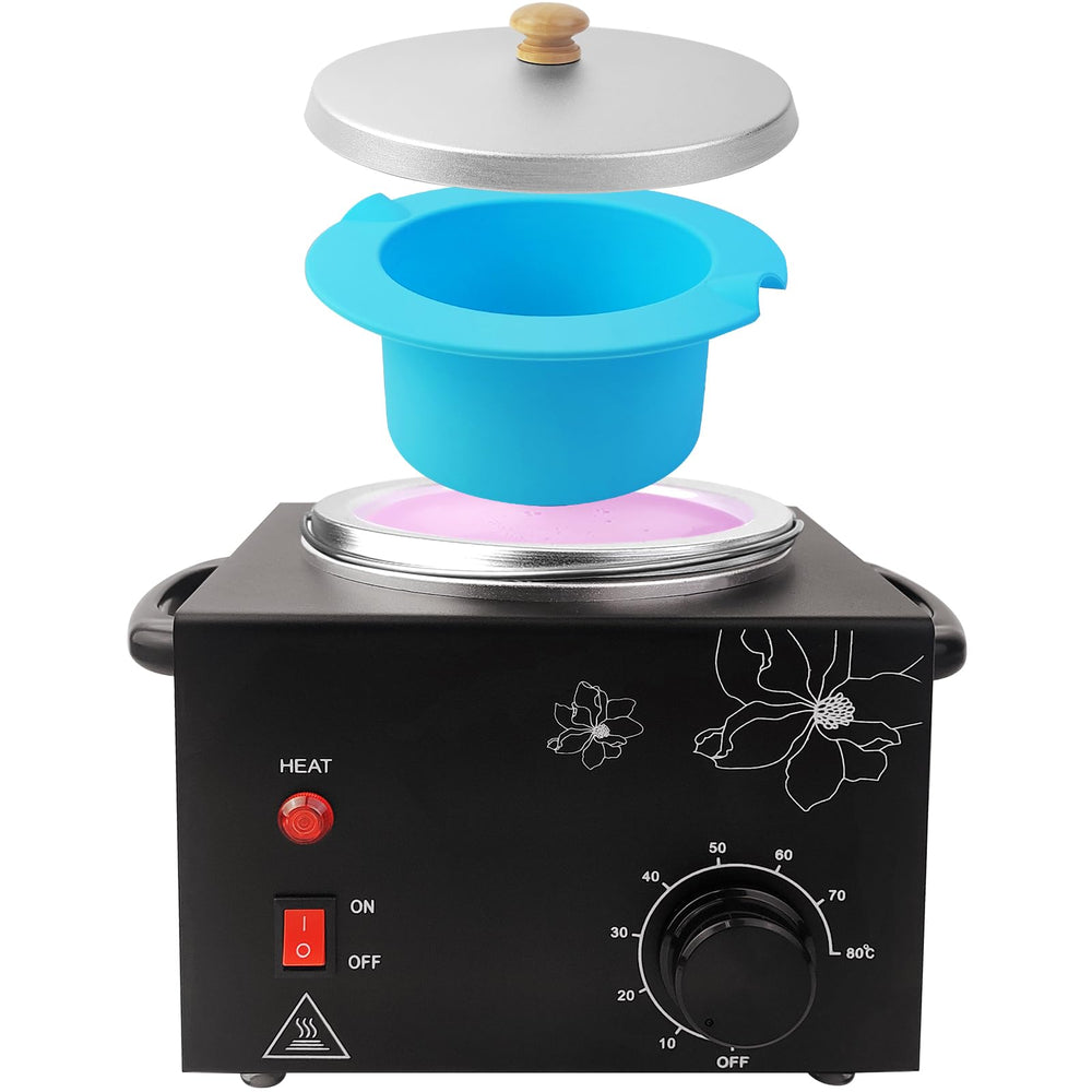 Folconroad portable wax warmer top view for easy at-home waxing.