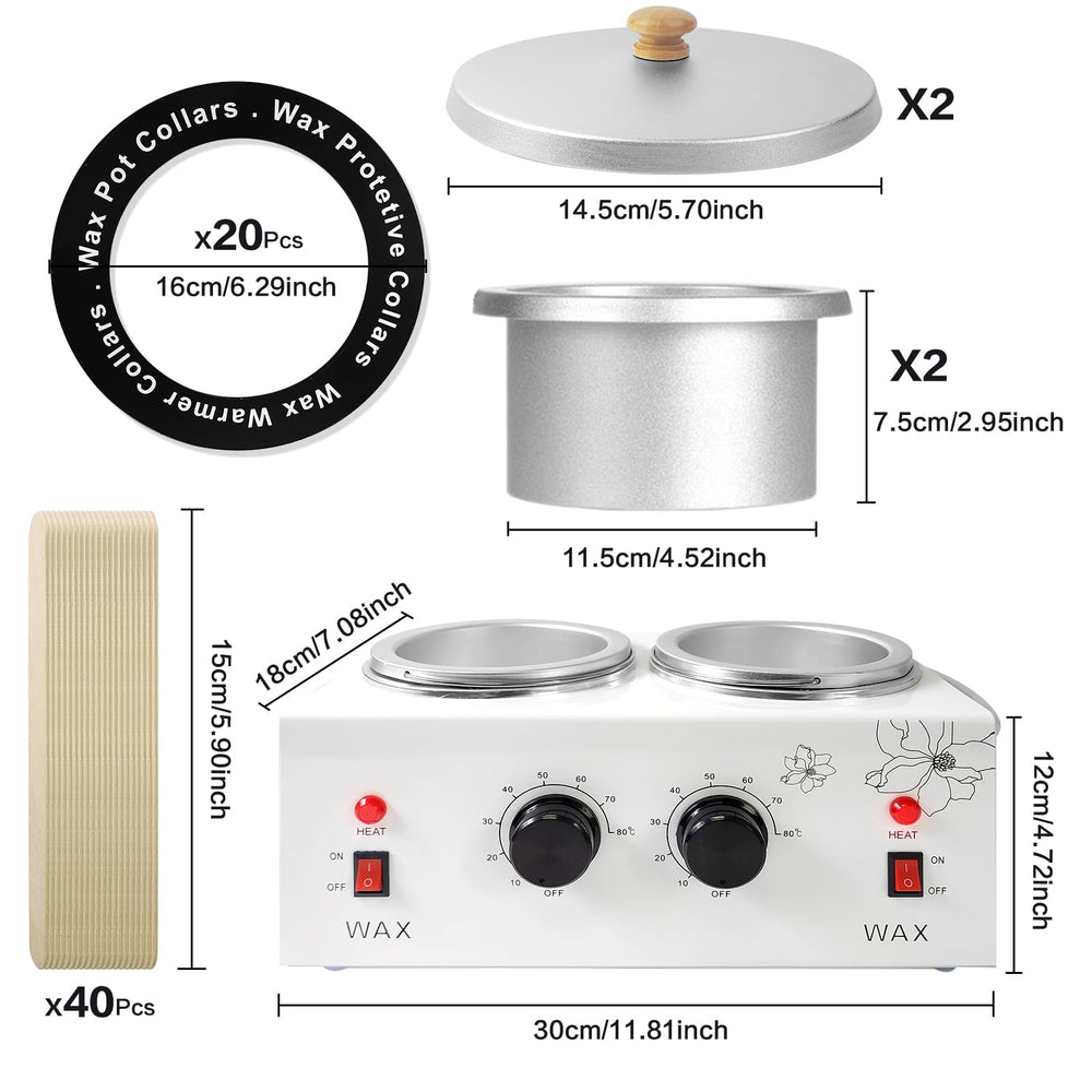 folconroad wax warmer with heat-resistant handle for safe operation