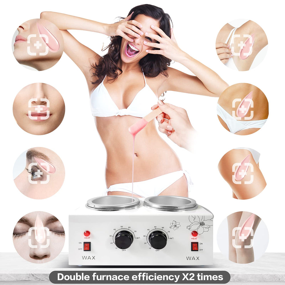 folconroad wax warmer includes 40 sticks and 20 rings for convenient waxing